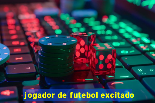 jogador de futebol excitado